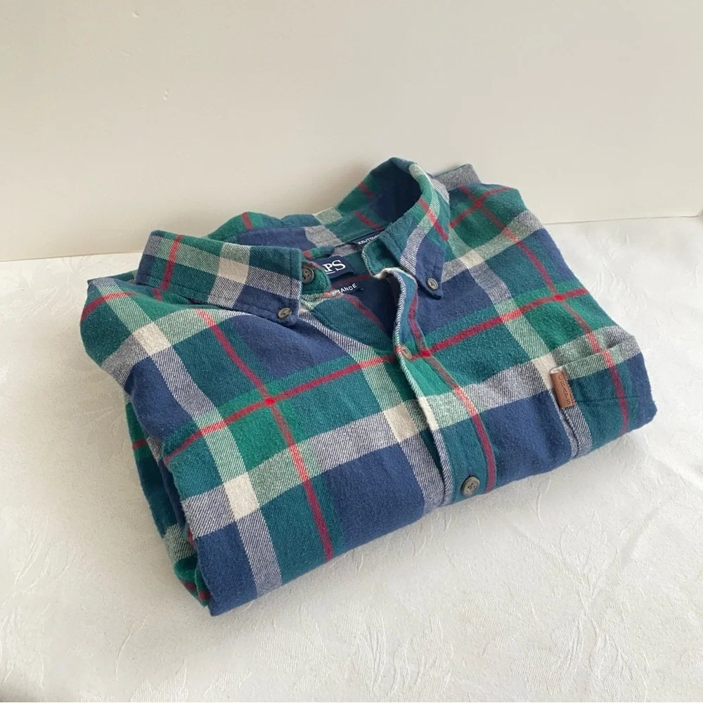 Ralph Lauren Chaps Performance Plaid Checked Button Down Shirt Size XXL - Picture 4 of 11